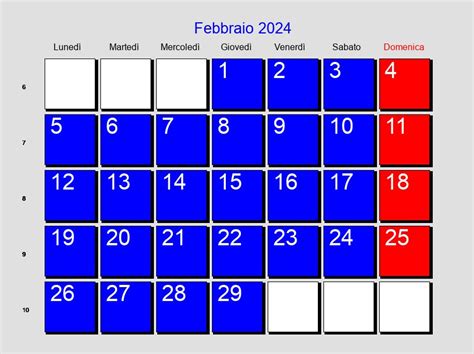 giorni festivi febbraio 2024